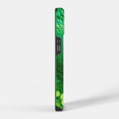 Monogrammed Lime Groene Glitter iPhone Hoesje (Rechterkant)