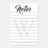 Monogrammed Lined Notes (Voorkant)