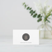 Monogrammed Logo Jewelry Designer Visitekaartje (Staand voorkant)