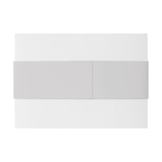 Monogrammed Lt. Grey w. Rozen Wedding Belly Band Uitnodigingen Wikkel (Achterkant Voorbeeld)