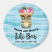 Monogrammed Luau Tiki Bar Cruise Ship Magneet (Voorkant)