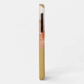 Monogrammed Luxury Gold background Wilde flower Case-Mate iPhone Case (Achterkant/links)