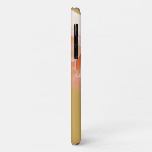 Monogrammed Luxury Gold background Wilde flower Case-Mate iPhone Case (Achterkant/links)