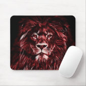 Monogrammed Majestic Red Lion Muismat (Met muis)