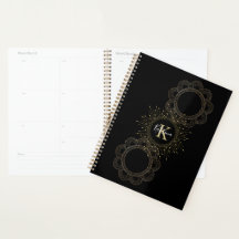 Monogrammed Mandala Planner