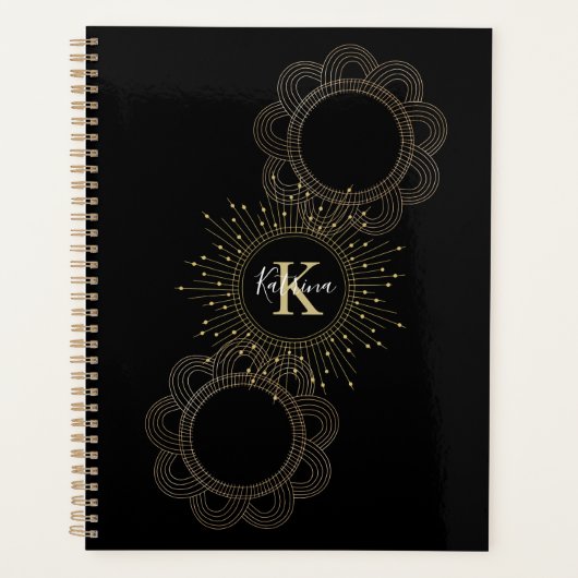 Monogrammed Mandala Planner (Voorkant)