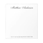 Monogrammed Manuscript Notitieblok (Voorkant)