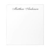 Monogrammed Manuscript Notitieblok (Voorkant)