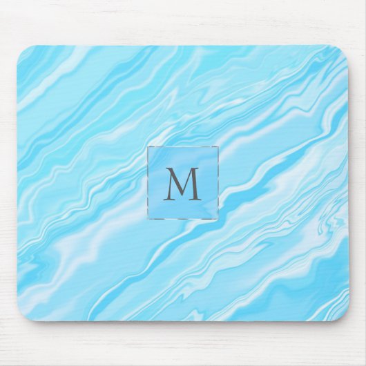 Monogrammed Marble Muismat (Voorkant)