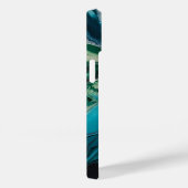  Monogrammed Marmeren Harsontwerp Case-Mate iPhone Case (Achterkant / Rechts)