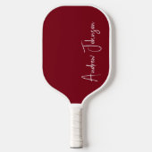 Monogrammed Maroon Pickleball Paddle (Voorkant)