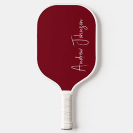 Monogrammed Maroon Pickleball Paddle