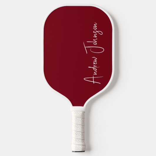 Monogrammed Maroon Pickleball Paddle (Voorkant)
