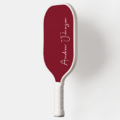 Monogrammed Maroon Pickleball Paddle (Links)