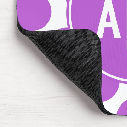 Monogrammed Medium Orchid Polka Dots Muismat (Hoek)