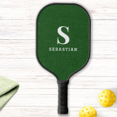 Monogrammed met Speler Naam Modern Green Custom Pickleball Paddle