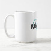 Monogrammed minimalist Plain Modern Koffiemok (Links)
