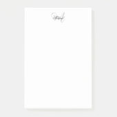 Monogrammed minimalist Plain Modern Post-it® Notes (Voorkant)