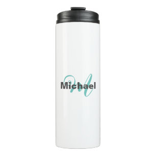 Monogrammed minimalist Plain Modern Thermosbeker