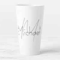 Monogrammed minimalistisch effen moderne naam