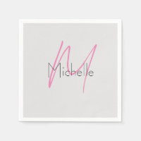 Monogrammed minimalistisch effen moderne naam