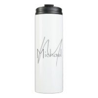Monogrammed minimalistisch effen moderne naam