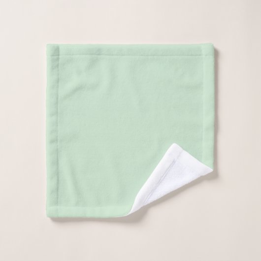 Monogrammed Mint Groen gekleurd Bad Handdoek (Wasdoekje)
