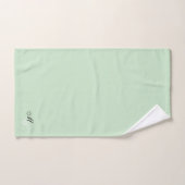 Monogrammed Mint Groen gekleurd Bad Handdoek (Handdoek)