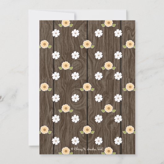 MONOGRAMMED MINT HOEFIJZER WESTERNE KOPPELS SHOWER KAART (Achterkant)