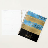 Monogrammed Modern Elegant Script Planner (Display)