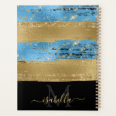 Monogrammed Modern Elegant Script Planner (Achterkant)