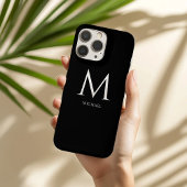 Monogrammed Modern Minimal Case-Mate iPhone Case