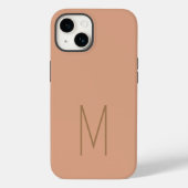 Monogrammed Modern Plain Initiaal Case-Mate iPhone Case (Achterkant)