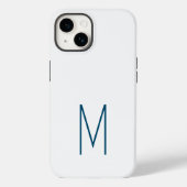 Monogrammed Modern Plain Initiaal Case-Mate iPhone Case (Achterkant)
