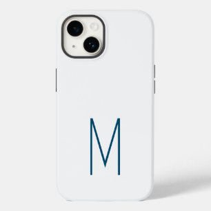 Monogrammed Modern Plain Initiaal Case-Mate iPhone 14 Hoesje