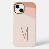 Monogrammed Modern Plain Initiaal Hoesje-Mate Case-Mate iPhone Case (Achterkant)