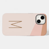 Monogrammed Modern Plain Initiaal Hoesje-Mate Case-Mate iPhone Case (Achterkant (horizontaal))