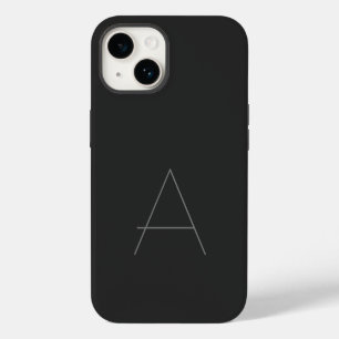 Monogrammed Modern Plain Initiaal iPhone 14 Hoesje