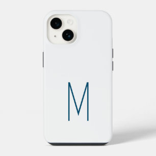 Monogrammed Modern Plain Initiaal iPhone 14 Hoesje