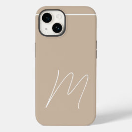 Monogrammed Modern Plain Initiaal Script Case-Mate iPhone 14 Hoesje