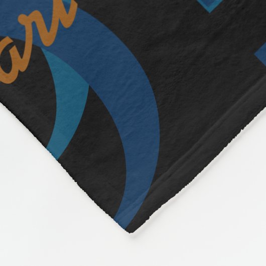 Monogrammed Moderne Collage van Initialen & Namen  Fleece Deken (Hoek)