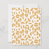 Monogrammed Moderne Dijon Geel Custom Notitiekaartje (Achterkant)