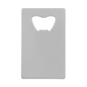 Monogrammed Moderne Handschrifsnaam Initialen Creditkaart Flessenopener (Achterkant)