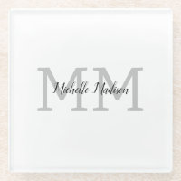 Monogrammed Moderne Handschrifsnaam Initialen