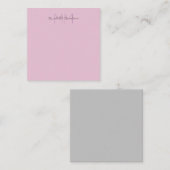 Monogrammed Moderne Handschrifsnaam Initialen Notitiekaartje (Voorkant / Achterkant)