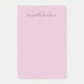 Monogrammed Moderne Handschrifsnaam Initialen Post-it® Notes (Voorkant)