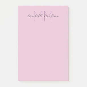 Monogrammed Moderne Handschrifsnaam Initialen Post-it® Notes