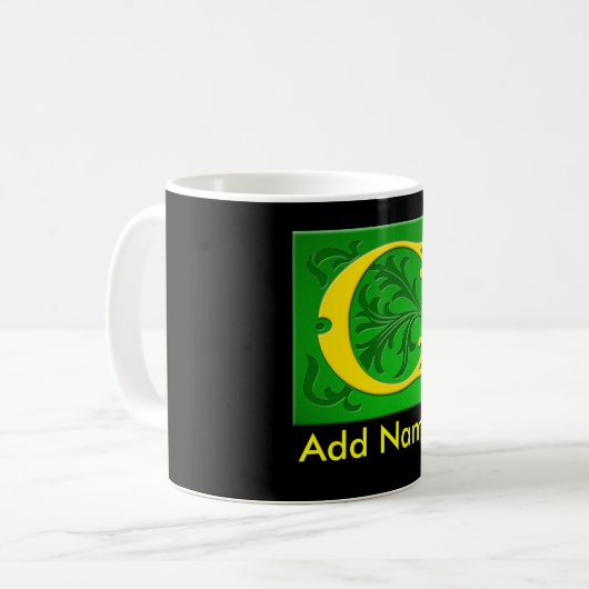 Monogrammed-Mok Koffiemok (Voorkant links)