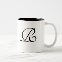 Monogrammed-Mok voor de Zilveren Fairy Tale Weddin