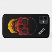 Monogrammed Molten Lava LOOK Skull iPhone 1 Hoesje (Achterkant (horizontaal))